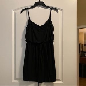 Black elastic waist dress